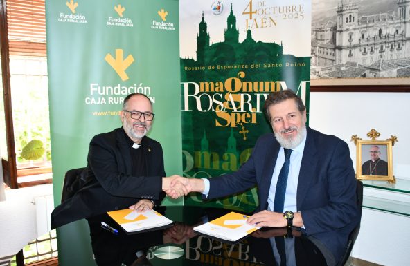 La Diócesis de Jaén y la Fundación Caja Rural firman un convenio de colaboración para el Rosario Magno