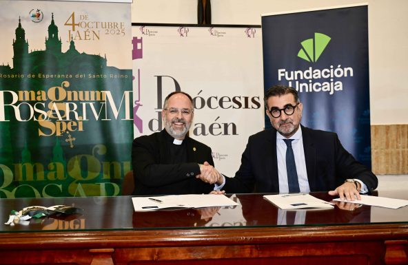 La Diócesis de Jaén y Fundación Unicaja firman un acuerdo de colaboración para el Rosario Magno