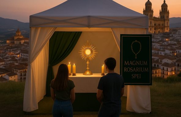 La tienda del encuentro, lugar de oración y cita con Cristo sacramentado en el Rosario Magno