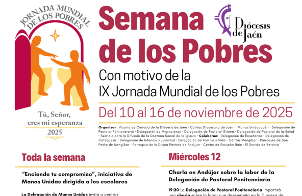 El Jubileo de Cáritas clausurará los actos de la Semana de los Pobres en la Diócesis de Jaén
