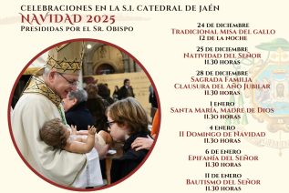 El Obispo presidirá en la Catedral las celebraciones centrales del tiempo de Navidad