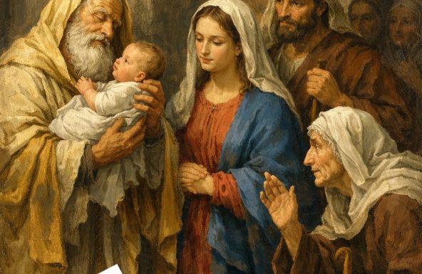 Los mayores se reúnen en torno a sus patronos, Simeón y Ana