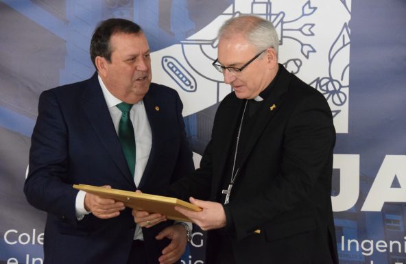 El Colegio de Ingenieros de Jaén distingue al Obispo como Colegiado de honor
