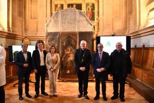 Ya se acometen los trabajos de restauración del retablo de la Virgen con el Niño de la Catedral
