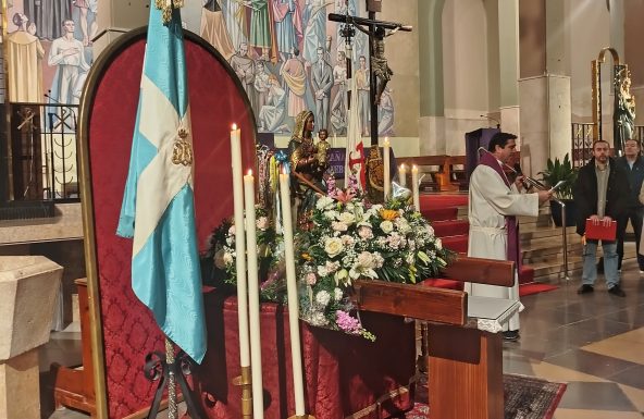 La imagen peregrina de la Santísima Virgen de la Cabeza visita la parroquia de Cristo Rey de Jaén