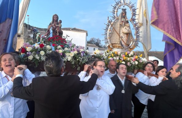 La imagen peregrina de la Virgen de la Cabeza concluye su recorrido por Alcalá la Real