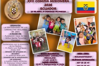 El Carmelo Seglar de Jaén celebra la XXII Comida Misionera a beneficio de un proyecto en Ecuador