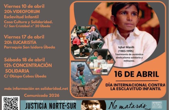 Grito contra la esclavitud infantil en Úbeda