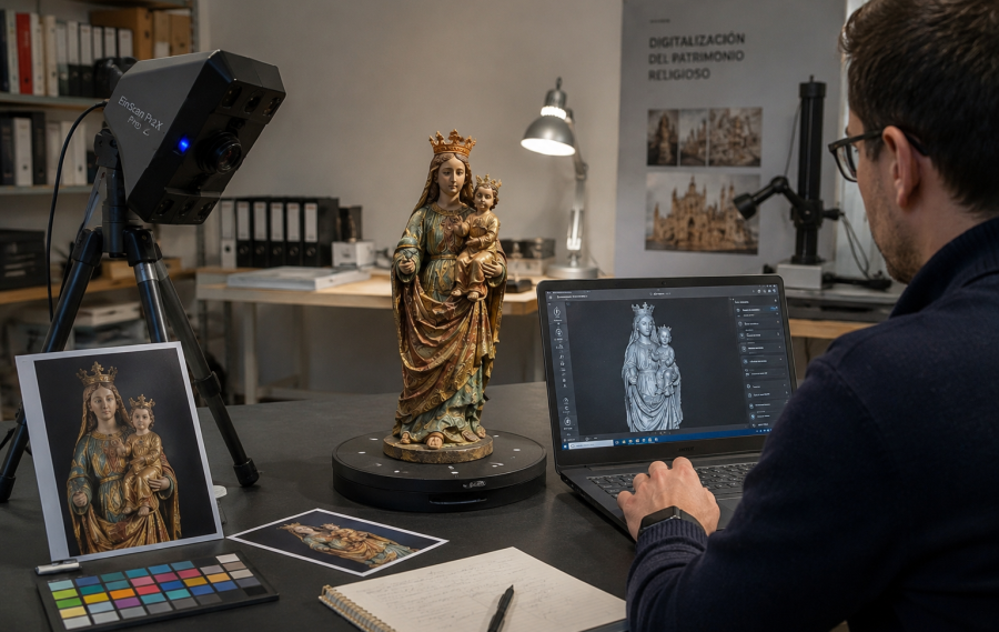 La Diócesis de Jaén aprueba un protocolo para el escaneo, documentación digital y reproducción 3D de bienes muebles eclesiásticos