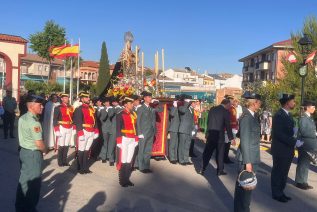 La Academia de la Guardia Civil acoge a la Virgen del Alcázar en una visita histórica